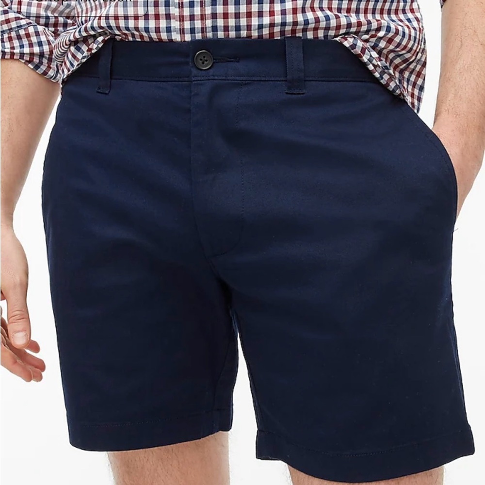 NWT - J Crew 7” flex chino short size 31 — Navy